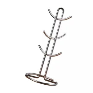 1Pc Practical Desktop Coffee Cup Holder Kitchen Tea Mug Hanging Storage Drain Rack Stand Glass Home Supplies - Image 6