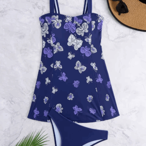 2025 Tankini Beach Dress Two Pieces Swimsuit Women Printed Swimwear Female Bathers Bathing Swimming Swim Suit Summer Beachwear - Image 2