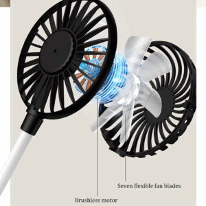 USB Rechargeable Handheld Fan Silent Cooling Power Bank Wireless Mini Play Plug Fans Summer Outdoors and Travel - Image 3