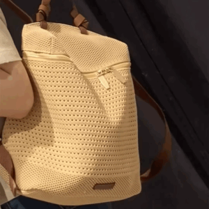 Women's 2024 New Summer High-end Woven Backpack Large Capacity Lightweight Portable Backpack - Image 4