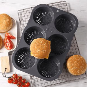 Hamburger Baking Mold Silicone mould Food Grade Bread Bun Baked Plate Non-Stick cake Pan Home Kitchen Bakeware BPA Free - Image 3