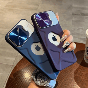 Fashion Logo Hole Magnetic Case for iPhone 11 12 13 14 15 16 Pro Max Plus Lens Protection Flip Stand Magsafe Silicone Soft Cover - Image 3