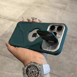 Fashion Logo Hole Magnetic Case for iPhone 11 12 13 14 15 16 Pro Max Plus Lens Protection Flip Stand Magsafe Silicone Soft Cover - Image 5