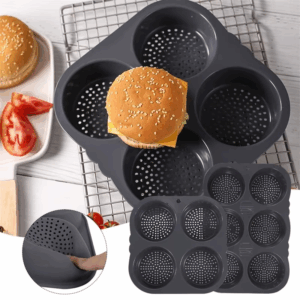 Hamburger Baking Mold Silicone mould Food Grade Bread Bun Baked Plate Non-Stick cake Pan Home Kitchen Bakeware BPA Free - Image 4