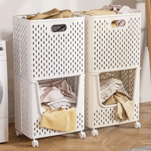 Home Foldable Dirty Clothes Basket Multi Functional Storage Basket Laundry Basket Bathroom Removable Dirty Clothes Basket - Image 7