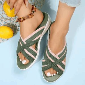 New Summer Fashion Casual Women's Slippers Sandals Women Flat Shoes Beach Wedges Comfortable Flip-flops - Image 5