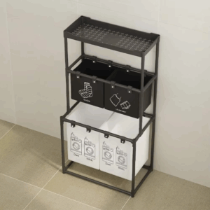 Foldable Laundry Basket Clothes Hamper for Home Laundry Organizer Accessories with Shelf Laundry Storage Baskets Large Capacity - Image 6