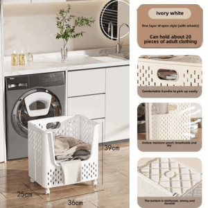 Home Foldable Dirty Clothes Basket Multi Functional Storage Basket Laundry Basket Bathroom Removable Dirty Clothes Basket - Image 2