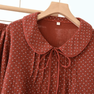 Autumn Cotton Pajama Women Nightwear Two-Piece Sleepwear Women's Sleeping Pajamas Nightie House Suit Ladies Loungewear - Image 3
