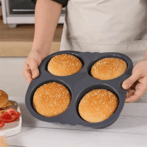 Hamburger Baking Mold Silicone mould Food Grade Bread Bun Baked Plate Non-Stick cake Pan Home Kitchen Bakeware BPA Free - Image 7