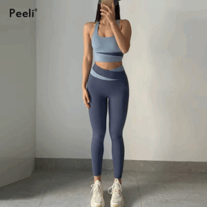 Yoga Set Women Clothing Sport Suit Sexy Sports Bra High Waist Sport Leggings Athletic 2 Piece Gym Set Workout Outfits Sportswear - Image 6