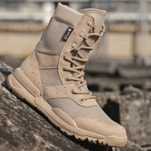 Summer Breathable Desert Hiking Boots Mens High Top Outdoor Climbing Mountaineering Army Shoes Lightweight Tactical Combat Boots - Image 7
