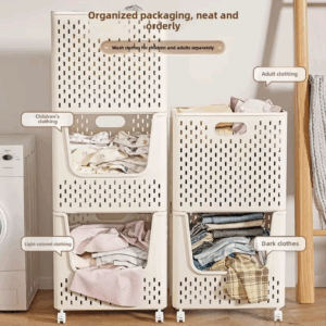 Home Foldable Dirty Clothes Basket Multi Functional Storage Basket Laundry Basket Bathroom Removable Dirty Clothes Basket - Image 4