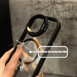 Camera Lens Protection Flip Bracket Stand For Magsafe Magnetic Case for iPhone 15 11 12 13 14 16 Pro Max Plus Transparent Cover - Image 3