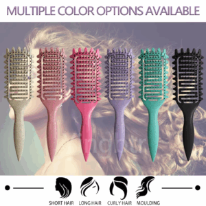 Curly Hair Brush Hollow out Curl Define Styling Brush Beard Comb Styling Detangling Brush Multi-purpose Home Styling Tools - Image 4