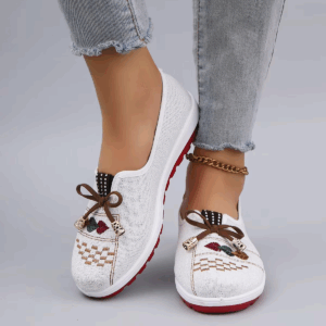 Spring New Women's Casual Sports Shoes Comfortable, Breathable, Lightweight, Wear Resistant Lazy Shoes, Soft Soled Flat Shoes - Image 5