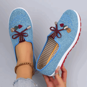 Spring New Women's Casual Sports Shoes Comfortable, Breathable, Lightweight, Wear Resistant Lazy Shoes, Soft Soled Flat Shoes - Image 3