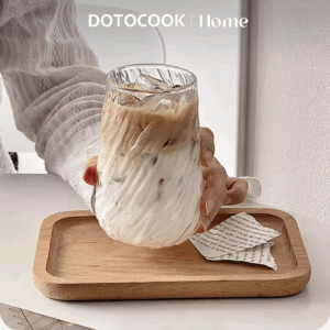 400ML Coffee Mug Glassware Stripe Glass Cup Ice Mug Transparent Glass Tea Cup Drinkware Juice Milk Mocha Cups Kitchen Supplies - Image 5