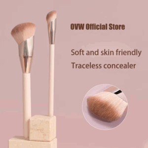 OVW Makeup Brushes Liquid Foundation Concealer Blending Blush Brush 2PCS Oblique Head Face Contour Professional Makeup Tool - Image 7