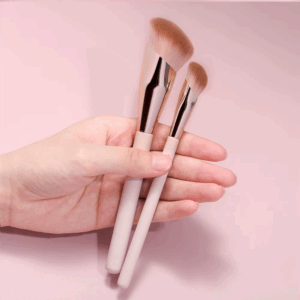 OVW Makeup Brushes Liquid Foundation Concealer Blending Blush Brush 2PCS Oblique Head Face Contour Professional Makeup Tool - Image 3