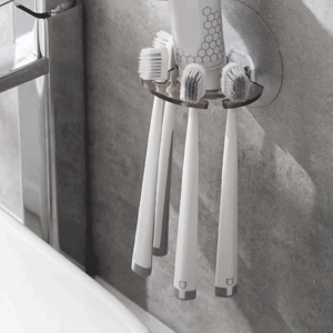 1pc Home Creative Bathroom Punch Free Fun Toothbrush Holder Storage Wall Hanging Multi-Functional Toothbrush Holder - Image 6