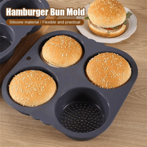 Hamburger Baking Mold Silicone mould Food Grade Bread Bun Baked Plate Non-Stick cake Pan Home Kitchen Bakeware BPA Free - Image 6