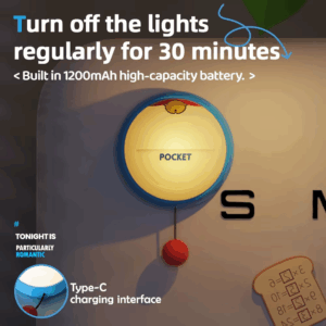 New Bell Clap Night Light Timing 3 Levels Brightness Sleeping Nursery Wall Lighting Beside Lamp For Kids Room Decor - Image 6