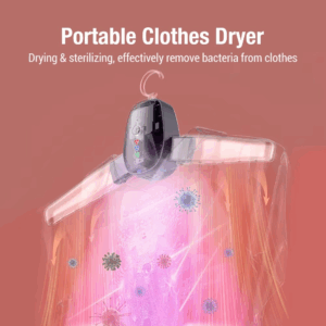 Electric Clothes Drying Rack Hang Clothes Dryer UV Sterilization Portable Travel Home Business Mini Folding Clothes Heater - Image 4