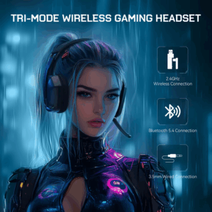 SuperEQ G19BT 2.4GHz Wireless Gaming Headphones Ultra-light Bluetooth 5.4 Headset Gamer with Mic for PC/PS5/Xbox By EKSA Choice - Image 5