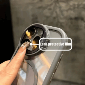 Camera Lens Protection Flip Bracket Stand For Magsafe Magnetic Case for iPhone 15 11 12 13 14 16 Pro Max Plus Transparent Cover - Image 4