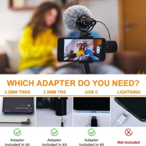 Comica VM10 PRO On-Camera Cardioid Shotgun Microphone with Shock Mount for Android iPhone DSLR Camera Gopro DJI Action 3 - Image 5