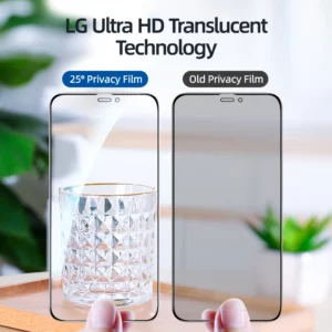 Joyroom Private Glass For iphone 16 15 14 13 ProMax Screen Protector Anti-spy Tempered Glass For iPhone Privacy Screen Protector - Image 2
