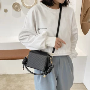 Soft PU Leather Women Tote Bag Luxury Designer Handbag For Girls 2021 Summer Versatile Ladies Cute Shoulder Bags Solid Fashion - Image 3
