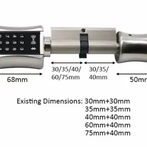 TTlock Bluetooth Smart Cylinder Lock WIFI security wireless Electronic Digital APP Keypad Code RFID Card Keyless Lock - Image 5