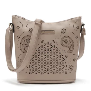 Fashion Women Winter Openwork Large Tote Bag Beach Casual Shoulder Bag Handbag Handmade Basket Storage Shopping Messenger Bag - Image 2