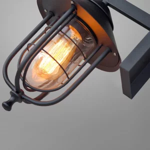 American Retro Iron Balcony Lamp Waterproof Outdoor Wall Lamp Industrial Style Nordic Creative Bar Cafe Aisle Stair Wall Lights - Image 6