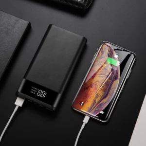 Dual USB Micro USB Type C Power Bank Shell DC 5V DIY 6*18650 Case Battery Charge Storage Box LED Display Flashlight - Image 6