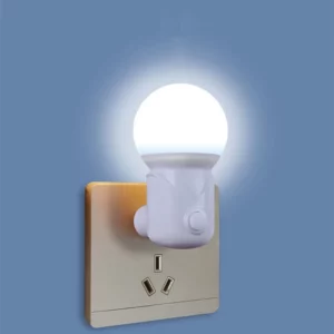 LED Plug-in Night Light 2-color Baby Nursing Eye Sleep Light Bedroom Socket Lights Energy Saving Cute Corridor Lamp Balcony - Image 2