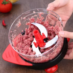Multi-function Kitchen Manual Food Processor Household Meat Grinder Vegetable Chopper Quick Shredder Green Cutter Egg Blender - Image 5
