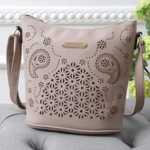 Fashion Women Winter Openwork Large Tote Bag Beach Casual Shoulder Bag Handbag Handmade Basket Storage Shopping Messenger Bag - Image 6