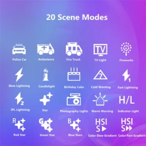 RGB Video Light LED Sunlight Rainbow Projection Magnetic Design For Photography Self Lighting Photo Studio Live TikTok Fill Lamp - Image 2