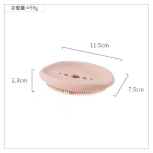 Silicone Soap Dish Creative Shower Dish Drain Plate Bathroom Soap Holder Soap Box Sponge Holder Punch-free High Quality - Image 6