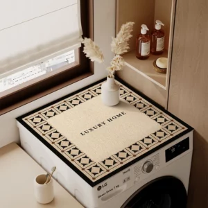 Roller washing machine dust cover cloth diatom mud waterproof sunscreen refrigerator mat - Image 4