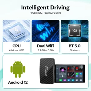 Ottocast Android Ai Box Wireless CarPlay Android Auto Adapter Built in Youtube Netflix Tik Tok IPTV for Car with Wired Carplay - Image 5