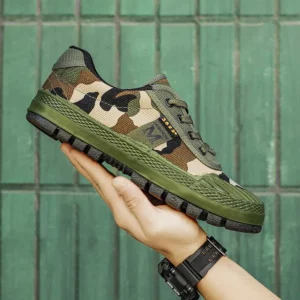 Men's Work Shoes Hiking Tactics Hunt Shoes Trekking Shoes Man Breathable Comfortable Mountain Climbing Shoes Vulcanized Shoes - Image 2