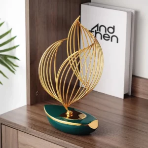 Abstract Ceramic Metal Sculpture Modern Home Decoration Living Room Desktop Office Decoration Accessories Crafts Gift W5315 - Image 2
