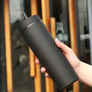 1PC- Tumbler Straws Cup With Lids Drinkware Fruit Juice Bottle Double Wall Plastic Cups Gift for Festival Party - Image 2