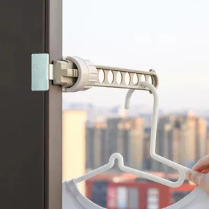 1/2PCS Travel Clothes Hanger Portable Window Frame Hanging Drying Rack For Indoor Wall Mounted Space Saving Clothes Hanger - Image 4