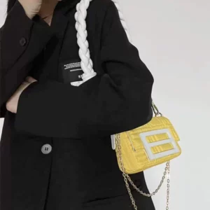 2024  Mobile Phone Woven Strip Mini Small Bag  Single Shoulder Messenger Small Flap crossbody Fashion Women  Luxury Designer New - Image 4