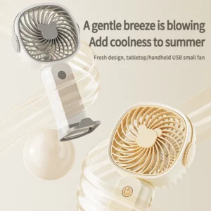 NEW Mini USB Handheld Fan Multi-Functional Desktop With Stand Eectric Fan Students Outdoor Portable Portable Small Fan - Image 2